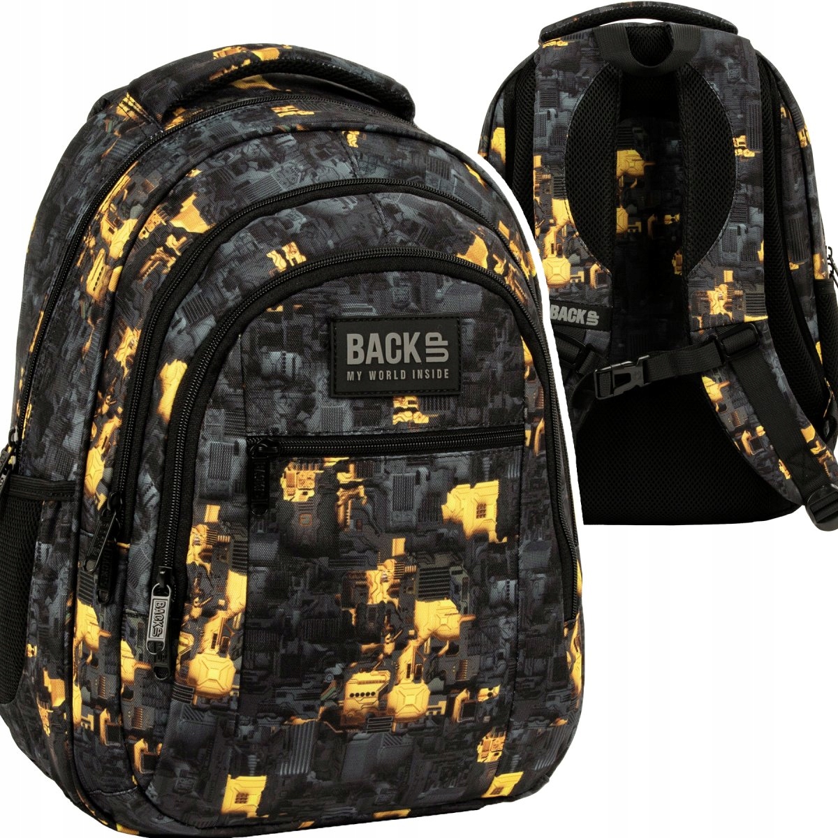 Školský batoh BackUP 26 L MECHA - pojemný a odolný